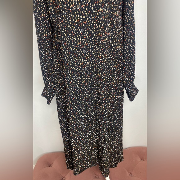 Floral Button-Up Long Sleeve Dress - Picture 3 of 9